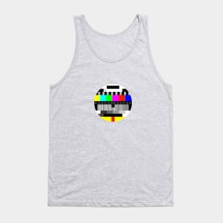 Test card pattern round Tank Top